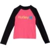 Hurley Kids Long Sleeve Rashguard Shirt (Big Kids) | Swimwear