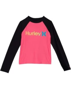 Hurley Kids Long Sleeve Rashguard Shirt (Big Kids) | Swimwear