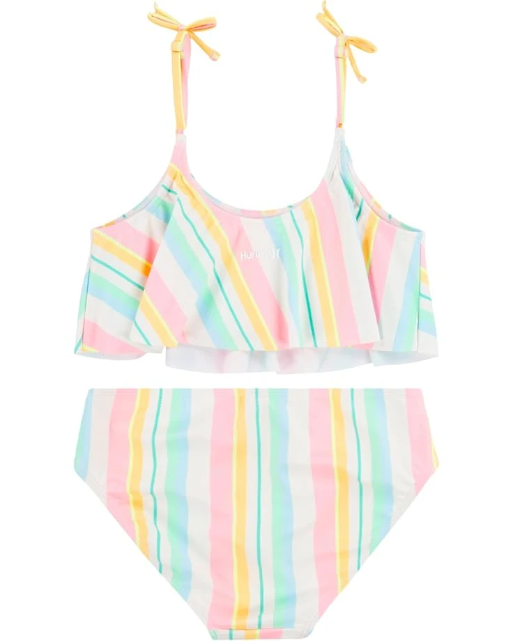 Hurley Kids Flounce Bikini (Big Kid) | Swimwear 2 Hurley Kids Flounce Bikini (Big Kid) | Swimwear - Image 2