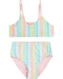 Hurley Kids Reversible Triangle Bikini (Big Kid) | Swimwear