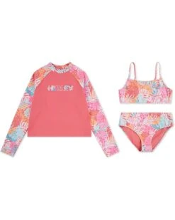 Hurley Kids 3 Piece Rashguard Set (Big Kid) | Swimwear
