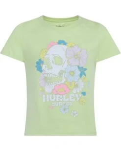 Hurley Kids Become the Flowers Baby Tee (Big Kid) | Shirts & Tops