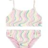 Hurley Kids Two-Piece Bandeau Bikini Swim Set (Big Kid) | Swimwear