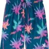 Hurley Kids Palm Print Pull-On Swim Trunks (Big Kids) | Swimwear